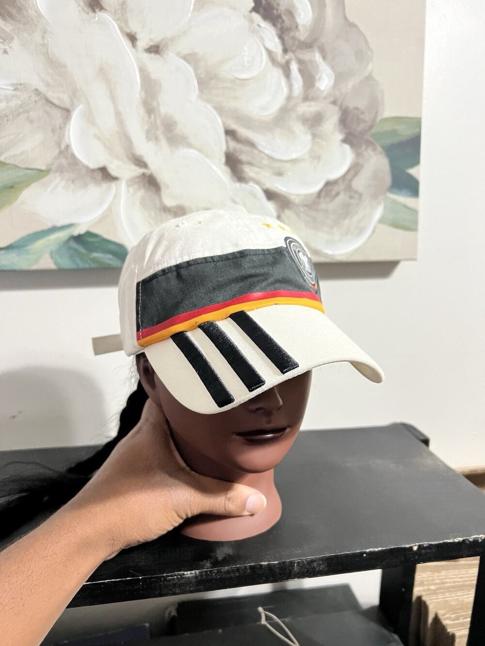 VTG Germany Deutscher Fussball Bund Slideback Hat Multi Embroidered Adidas